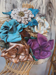 A Rare Bird Handmade Leather Bloom Pin