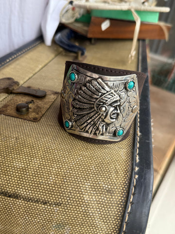 A Rare Bird Spirit of the West Leather Cuff