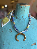 Ocean Crescent Scarf Necklace - Jennifer Thames Originals
