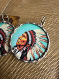 Turquoise Trail Chief Pendant