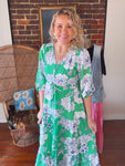 Cali Green Maxi Dress