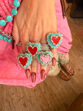 Double the Love Turquoise Heart Ring ATG