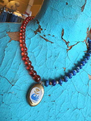 Lady the Brand Kindred Bloom Split Stone Necklace