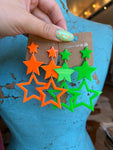 Neon Stardust Earrings