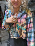 A Rare Bird Flannel Rose Jacket
