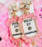 Press for Champagne Earrings