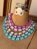 Silver Prism Party Crystal Necklace