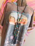 A Rare Bird Buckle Fringe Necklace