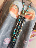 A Rare Bird Buckle Fringe Necklace