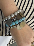 World Traveler Coin Bracelet