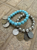 World Traveler Coin Bracelet