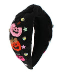 Black Pumpkins Headband