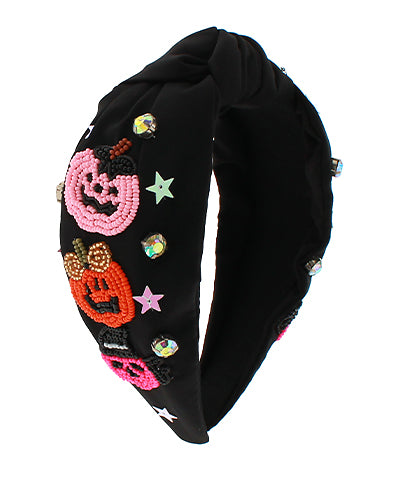 Black Pumpkins Headband