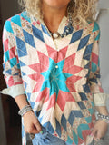 Turquoise Quilted Pullover Tunic