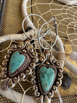 Boho Heart Hoops