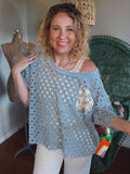 Moonlit Roads Denim Top