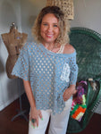 Moonlit Roads Denim Top