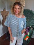 Moonlit Roads Denim Top