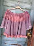Lavender Reverie Mixed Lace Top
