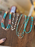 Jennifer Thames Turquoise/Pearl Candy Necklaces