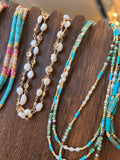 Jennifer Thames Turquoise/Pearl Candy Necklaces