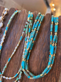 Jennifer Thames Turquoise/Pearl Candy Necklaces