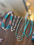 Jennifer Thames Turquoise/Pearl Candy Necklaces