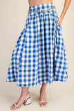 Picnic Poetry Gingham Skirt