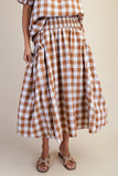 Picnic Poetry Gingham Skirt