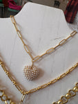 Jennifer Thames Pearl Heart Necklace