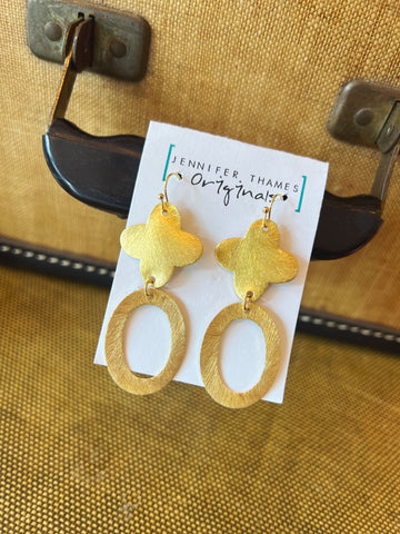 Jennifer Thames Clover O Earrings