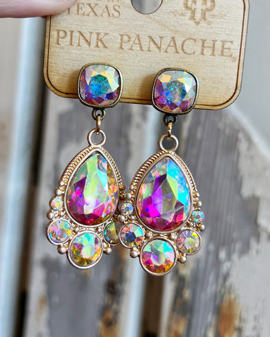 Pink Panache AB Multi Stone Earrings