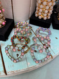 Stretch Crystal Heart Bracelet