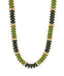 Olive Beaded Candy Necklace