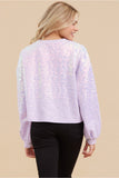 Sequin Lavender Pullover