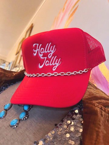Holly Jolly Trucker Hat
