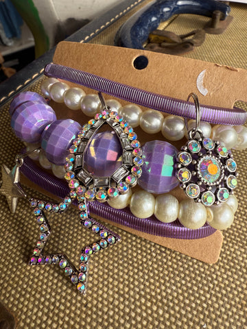 Purple Stardust Stretch Set