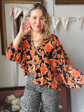 Pumpkin Spice Flowy Blouse