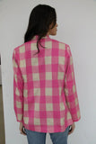 Pink Gingham Blazer