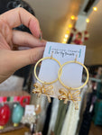 Jennifer Thames Bow Hoop Earrings