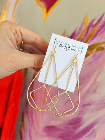 Jennifer Thames Boho Teardrop Earrings