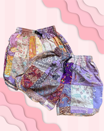 Kantha Patchwork Shorts by Jaded Gypsy
