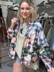 A Rare Bird Blue Reversible Flannel