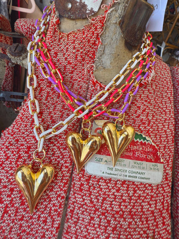 Jennifer Thames Originals Heart Chain necklace