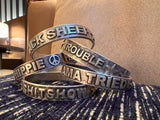 Handmade Stamped Bangles