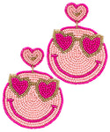 Heart Smiley Earrings