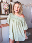 Sage Gauze Dress