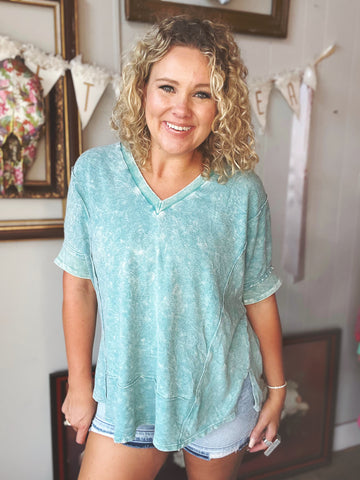 Dusty Turquoise Comfy Tee