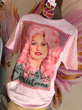 Pink Holly Dolly Christmas Tee