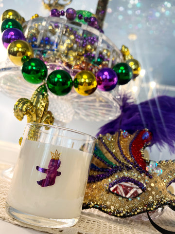 Mardi Gras Candle - King Cake